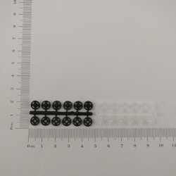 Piešujamas plastmasas spiedpogas 7 mm, komplekts